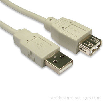 USB 2.0 AM/AF Cables with up to 480Mbps Transfer Speed, OEM Orders are Welcome